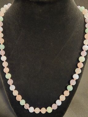 Handtied Jade Multi Color Necklace